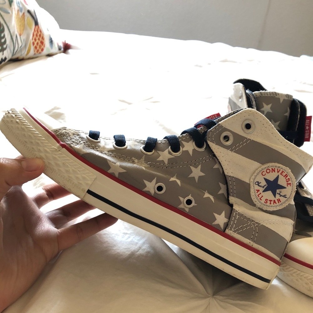 Velcro slipon converse hi-tops - Picture 5 of 8
